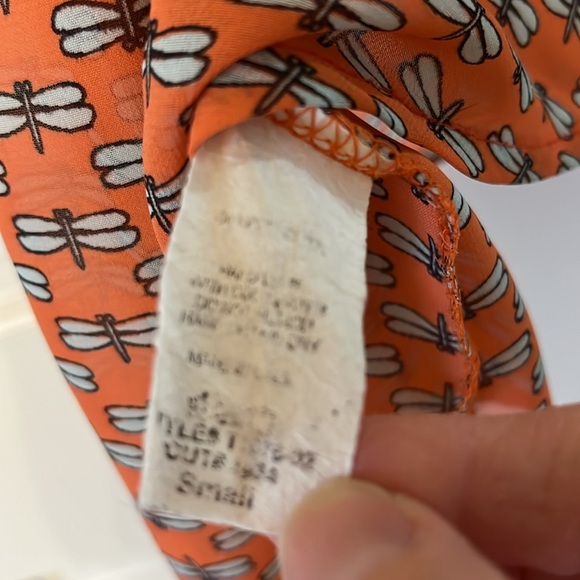 Dragonflies Cover this Adorable Polyester Top - Picture 7 of 8